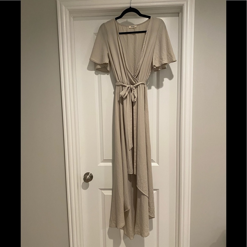Faux wrap dress